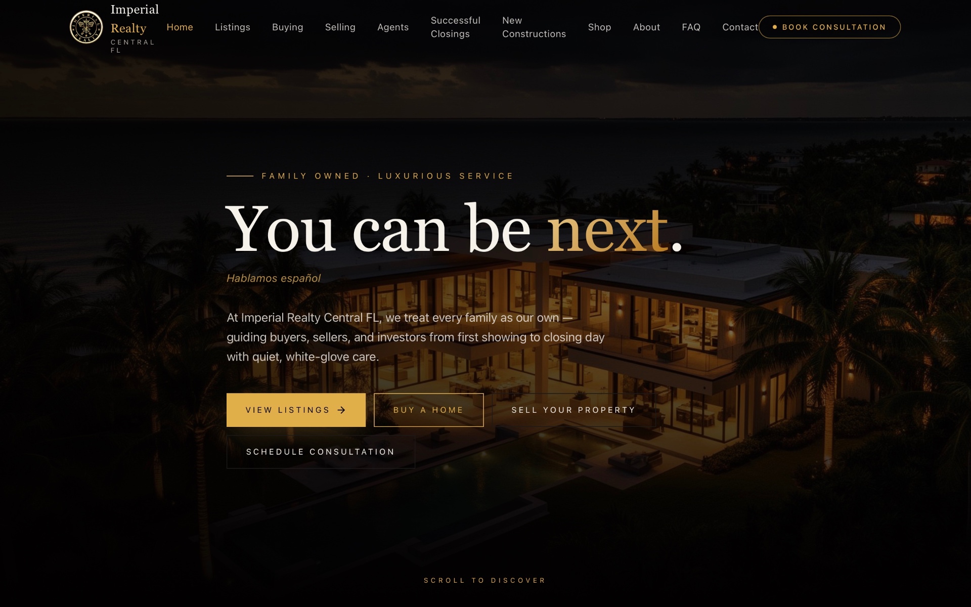 Imperial Realty Central FL website